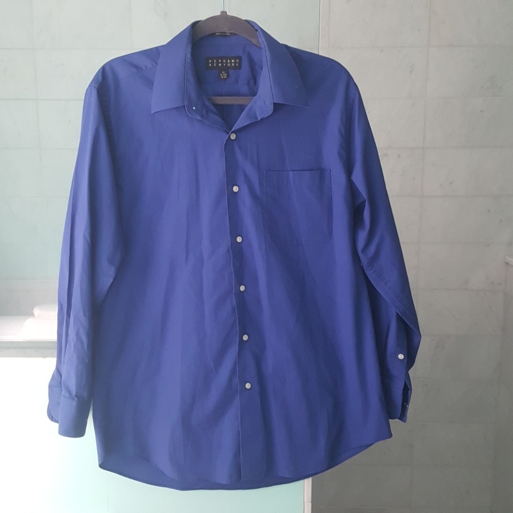 Men's Royal Blue Dress Shirt